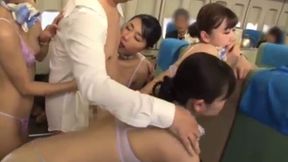 Large Ass Adventures Aboard: Best Airline Service with Uniforms, Lingerie or Nothing at