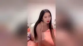 cute asian teen 18+ Chick playing alone