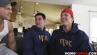 Stepbrothers have gay sex after spinning the bottle