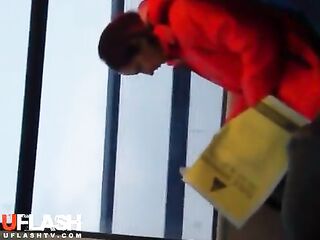 dickflash mature woman on train