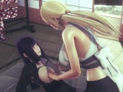 [NARUTO] Futa Tsunade teaches Hinata with dick (3D PORN 60 FPS)