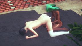 Yaoi Femboy - Ash Jerks off and Sucks Another Femboy's Cock