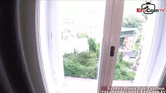 Horny blonde has a fuck date with a stranger