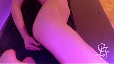 Riding cuCUMber for a huge Belly Bulge!