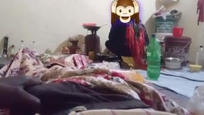 I Was Cooking and the Guy Masturbated Behind My Back. Indian Desi Boy and Mummy