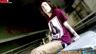 Long-Haired Hunk Outdoor Masturbation & Solo Orgasm