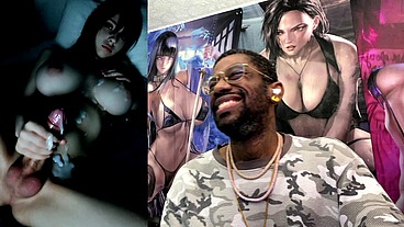 Moody Big Breast Transgender Girl Cumming On Herself In The Dark, AI Generated
