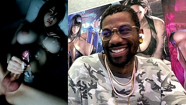 Moody Big Breast Transgender Girl Cumming On Herself In The Dark, AI Generated