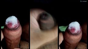 Se masturbando gostoso no meu pau pequeno de 11cm porque a novinha me excitou e saiu pra trabalhar (Watch On: Sheer/RED)