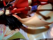 遠坂凛(Fate/FGO)魔法少女フィギュアに精液ぶっかけオナニー&キス&足舐め