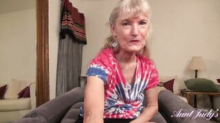 AuntJudys - 69yo Texas GILF Diane jacks you off