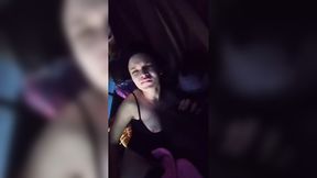 Step sister trapped in snowy woods begs brother to warm her in his car