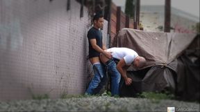 Secret Public Encounter ~ Emilio Sands and His Lover Caught on Tape - XXX GAY