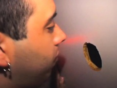 Lustful boy Claudio blows mystery dicks and swallows a heavy cumload