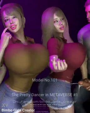 Pretty dancers enjoy a POV Cum Play in Metaverse