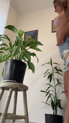 Compilation 12 - Peeing on the Flowers of a Poor Little Plant!!