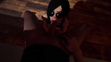 Ada Wong deepthroat mission on a big dick resident evil hentai
