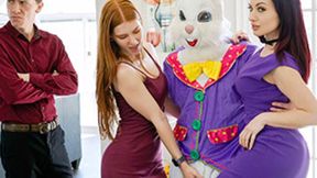 ”FAMILY STROKES Jane Rogers & Jessica Ryan Seducing The Easter Bunny”