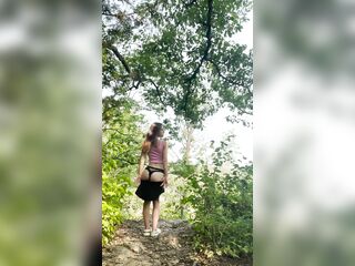 Public Squirting Bitch Explosive Climax Hits Camera during a hike