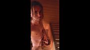 Jerking Off in Public Gym Sauna, and After Fucking My Ass in The Shower