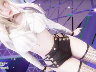 MMD HYOLYN - Layin' Low Ahri Hawt Kpop Dance League of Legends Comics