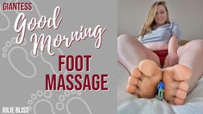Giantess Good Morning Foot Massage