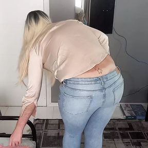 My ass in sexy jeans tattoo and brand