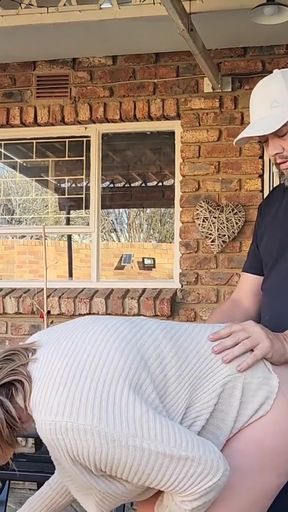 Captivating moment from &quot;Mutual masturbation with my neighbors wife turns into outdoor creampie&quot;