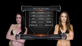 cheyenne jewel vs aria khaide female wrestling