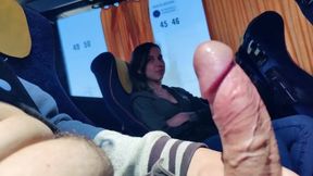Teen masturbates on bus with stranger