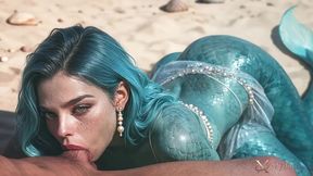 a blue-haired mermaid wanted to fuck me and my friends...so she drank a potion and got a juicy pussy and a sexy ass!! we showed that slut what real pleasure is! [ai]