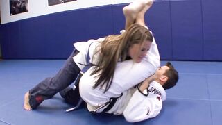 Megan Fenox has a very unique karate lesson