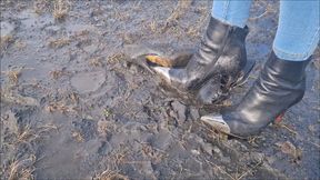 Vintage Heels Destruction under Louboutin Boots