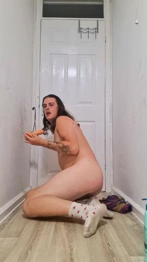 A clip of my nude bathroom extreme anal dildo shoot x