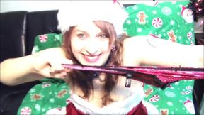 Newcomer kandy gags herself for christmas!