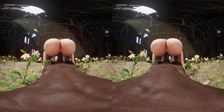 Perfect Booty Tifa Lockhart Squatting on Your BBC