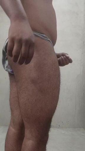 Big Black Ass Boy Fucking with Toy and Masterbating