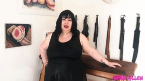 Suck My Strapon - BBW Nimue Allen femdomme submissive training - wmv