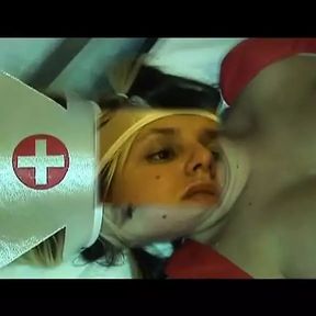 Two fat cocks for a nasty German nurse slut