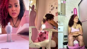 giantess bbw punishes tiny intruder with farts– female domination roleplay