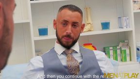 MENATPLAY Suited Gabriel Lunna and Massimo Piano anal fuck