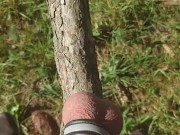 Wichsen im Wald