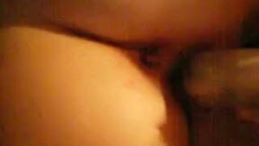 Playing with the tiny hairy cunt of my Russian girlfriend