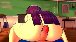 Hot Anime Fern Seduces in Sports Clothes for Intense 3D Blowjob Action