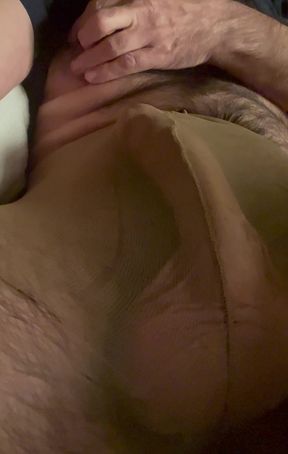 A Stiff Prick in pantyhose