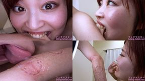 Ayaka- Biting by Japanese cute girl part2 bite-155-3 - 1080p
