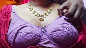 Horny Aunty Seduced Her Boyfriend With Her Boobs