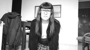 College Girl Shows off All Her Charms.