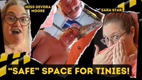 Safe Space for Tinies: Sweet BBW Sara Star Tries and Fails to Keep Tiny Men from Being Eaten by MiLF Giantess OctoGoddess ft vore pov, endoscope footage and mouth sounds 720p Version