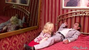 transcumz - trans blonde with big dick fucks his friend’s wife in a hot threesome